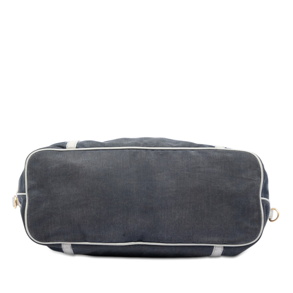 Pre-Loved Prada Canvas Canapa Logo Satchel - Picture 3 of 6